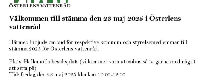 Dags för stämma 2025